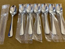 For ONE Teaspoon  England QUEEN ANNE GLOSSY 18/10 Stainless NEW (7 Avail - SHINY picture