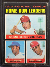 1971 Topps Home Run Leaders #66 Johnny Bench Tony Perez Billy Williams  picture