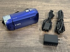 Sony HDR-CX240 Full HD Handycam Camcorder Blue - Works picture