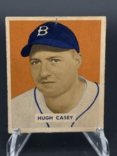 1949 Bowman Hugh Casey #179 Pittsburgh Pirates Vintage Baseball Card picture