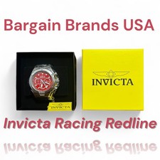 Invicta Racing RedLine Men's Watch - 48mm, Steel (47744) Retail 369.00 picture