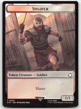 Soldier // Food Double-Sided Token 10-12 PIP Universes Beyond: Fallout NM picture