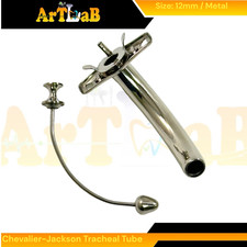 Size 12 Chevalier-Jackson Tracheal Tube Cannula with Obsturator - Tracheostomy picture
