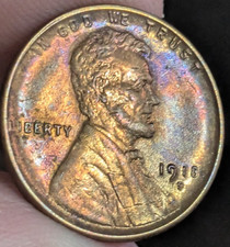 1918-S Lincoln Cent Wheat Penny Great Eye Appeal Some Luster picture