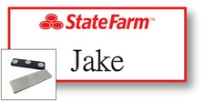 1 JAKE FROM STATE FARM NAME BADGE HALLOWEEN COSTUME PROP MAGNET  picture