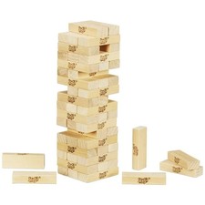 Classic Jenga Game with Genuine Hardwood Blocks for Kids Ages 6 and Up picture