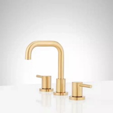 Signature Hardware Lexia 1.2 GPM Widespread Bathroom Faucet SHWSCLE808BG picture