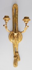 Vintage Mid Century Italian Florentine Gilt Wood & Tole Tassel Candle Sconce 21
