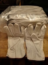 12 Pair Pack, Goat Skin Grain Leather Drivers, work safety gloves (PPE), Size L picture