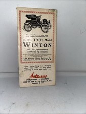 Autonews 1901 Antique Print Ad Winton Motor COMPANY Reprint From 1940s picture
