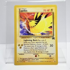 2000 Pokemon Zapdos 23 Black Star Promo Trading Card Game TCG Vintage Aoki ERROR picture