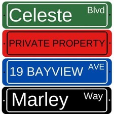 Custom Personalized Aluminum Street Sign Outdoor Indoor Great Gift for Everyone picture
