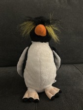 GANZ WEBKINZ Rockhopper Penguin No Code HM481 Stuffed Animal Plush RETIRED 10