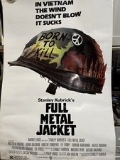 Rare Vintage 1987 Stanley Kubrick’s Full Metal Jacket Original Movie Poster picture