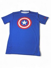 Under Armour Alter Ego Captain America HeatGear Compression Shirt Men’s Size XL picture