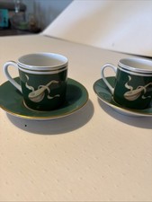 Bernardaud Limoges Kent France Set of 2Demitasse Cup And Saucer EUC picture