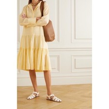 NWT Joseph Pale Yellow Ramie Dress, size 34 (XS) picture