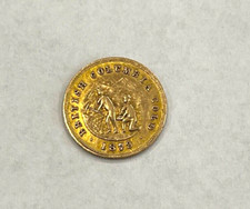 1879 British Columbia Gold $1 Miners Scarce Date High Grade picture