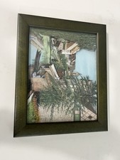 vintage Collage Box Hand Painted Signed Marcel B framed Art picture