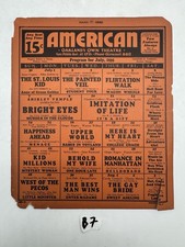 American Theatre July 1935 Calendar Oakland California Movie Poster picture
