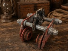Vintage Duff-Lynx 1 Ton I-Beam Trolley Manual Hoist Carrier Industrial picture
