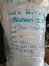 fisher brand 8-757-14 150 x 15mm petri dishes ~ 60 count picture