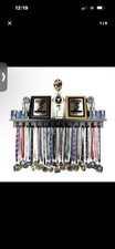  MedalAwardsRack.3ft Medal Awards Rack Premier Trophy Shelf- Trophy, Plaque and  picture