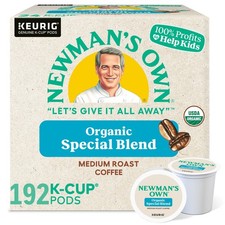 Newman's Own Organics, Special Blend, K-Cup Pods, Medium Roast, 192 Count picture