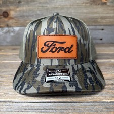 FORD BOTTOMLAND CAMO RICHARDSON LEATHER PATCH HAT picture
