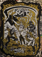 CASTLE RAT - Rat Queen Band Woven Patch with Gold NEW OFFICIAL STONER DOOM METAL picture