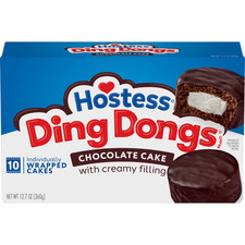 Hostess Ding Dongs Snack Cakes, Chocolate Cake with Crème Filling & Fudgy Icing, picture