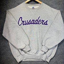 Russell Athletic Crusaders Sweatshirt Mens XXL Gray Vintage USA Made Crewneck picture