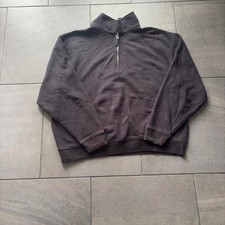 Vintage Gap Quarter Zip Fleece Pullover Black XL picture