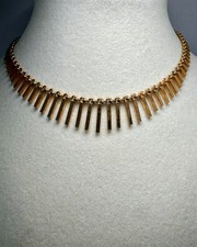 Vintage 1/20 12K Gold Filled Fringe Choker Necklace 13