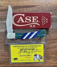 Case XX 2026 Michael Prater Customs Painted Pony Mother Of Pearl Axe Handle  picture