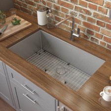 Ruvati 28-inch Undermount 16 Gauge Single Bowl Kitchen Sink- RVH7250 picture