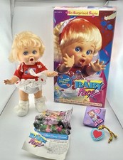 1990 Galoob Baby Face So Surprised Suzie Doll 13” Box Magic Heart Charm with Box picture