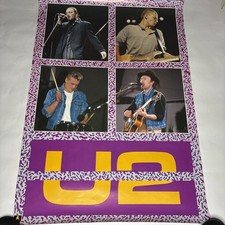 U2 Vintage 1987 Poster Anabas UK 62x89cm Excellent Condition picture