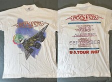 Boston Rock Band Tour 1987 T-Shirt - Vintage Concert Tee picture