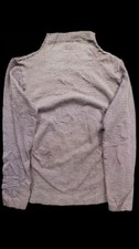 Bella Seamless Red/White/Blue Long Sleeve Mock Neck Textured Stretch Top- One Sz picture