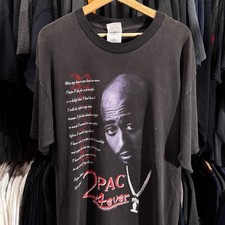 Vintage 1997 2Pac Tupac Shakur 4Ever T-Shirt Size XL picture