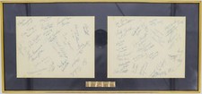 Framed 1965 East-West Shrine College Football All-Star Game Mega Star Signatures picture