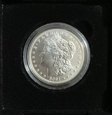 2021-D Uncirculated Morgan Silver Dollar w US Mint OGP Box & COA - Denver picture