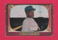1955 Bowman #242 ERNIE BANKS -- HOF -- CENTERED -- Chicago Cubs High Number picture