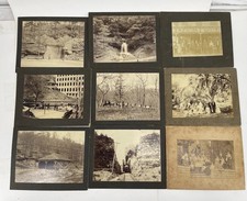 Antique 1890s-1910s Photograph Lot Railroad Steam Train Florida  9 Photos #1 picture