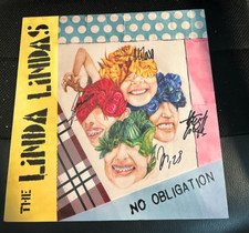 The Linda Linda's Signed No Obligation Album LP W/ JSA COA picture
