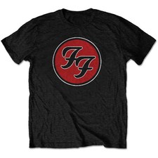 Foo Fighters FF Logo Black Alternative Rock Band Tee picture