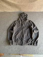 Rick Owens DRKSHDW Gray Gimp Mask Four Ring Full Zip Hoodie Jacket M picture