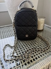 Chanel Beauty Black Quilted Mini Backpack Shoulder Chain Bag picture