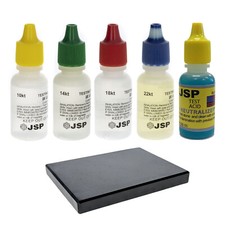 ToolTreaux 6pc 10k 14k 18k 22k Complete Gold Testing Kit with Testing Stone picture